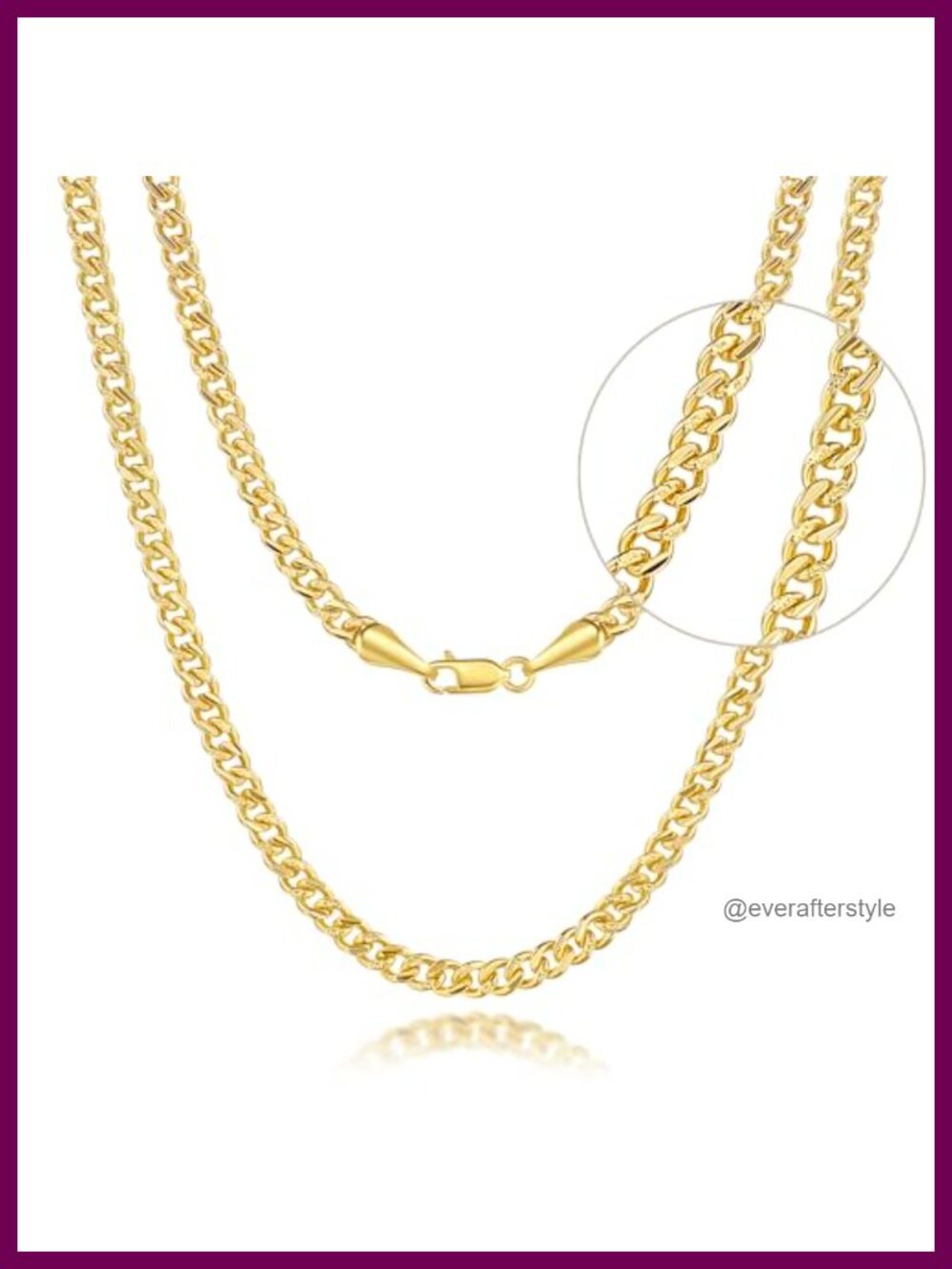 14k Gold 3.6mm Cuban Link Chain Necklace 16in Lobster Clasp